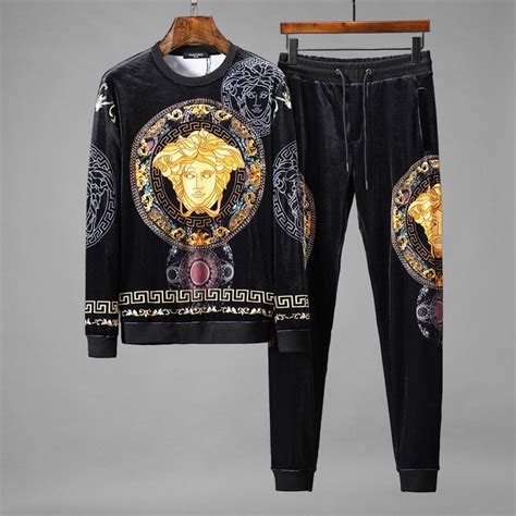 cheap versace jogger suit with hoodie